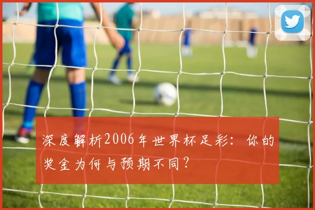 深度解析2006年世界杯足彩：你的奖金为何与预期不同？